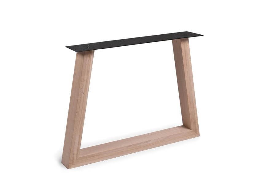 Houten tafelonderstel 10X4 EIKEN TRAPEZIUM