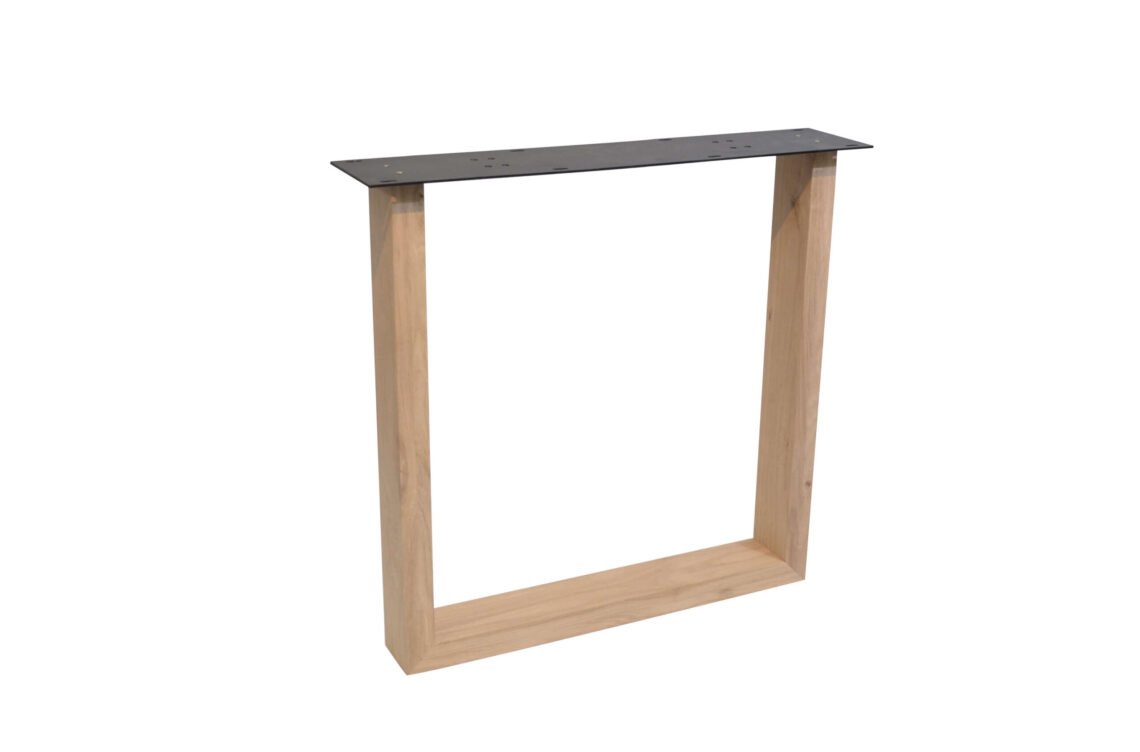 Houten tafelonderstel 10X4 EIKEN U